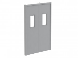 double fire exit door Model 3D