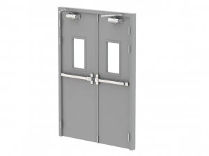 double fire exit door 3D Model