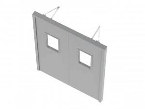 double fire exit door 3D Model