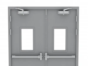 double fire exit door 3D Model