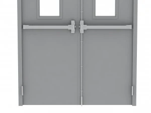 double fire exit door 3D Model