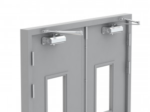 double fire exit door Model 3D