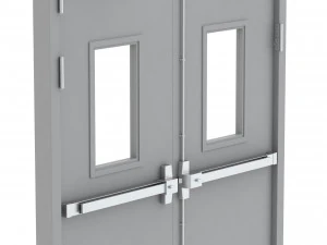 double fire exit door 3D Model