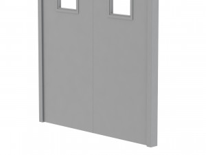 double fire exit door Model 3D