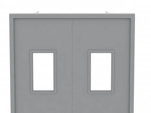 double fire exit door 3D Model