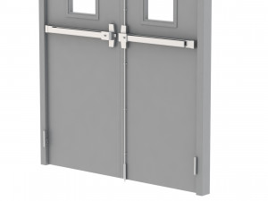 double fire exit door Model 3D