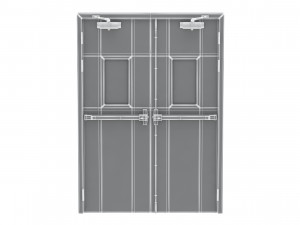 double fire exit door Model 3D