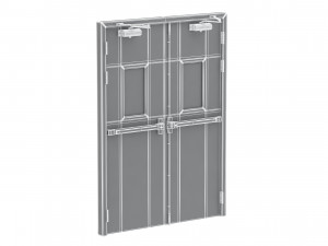 double fire exit door Model 3D