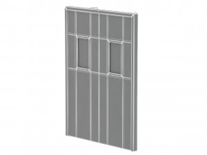 double fire exit door Model 3D