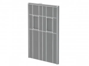 double fire exit door 3D Model