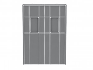 double fire exit door Model 3D