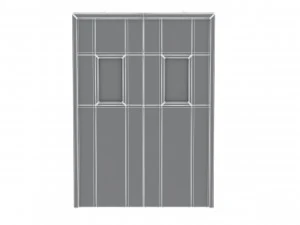 double fire exit door 3D Model