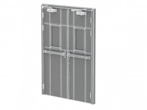 double fire exit door 3D Model