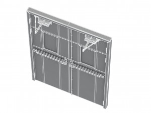 double fire exit door Model 3D