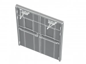 double fire exit door 3D Model