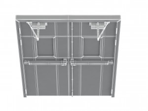 double fire exit door Model 3D
