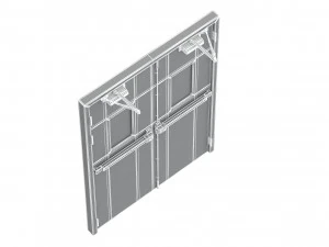 double fire exit door 3D Model