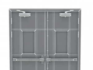 double fire exit door 3D Model
