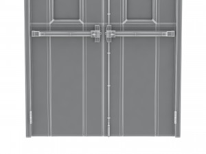 double fire exit door Model 3D
