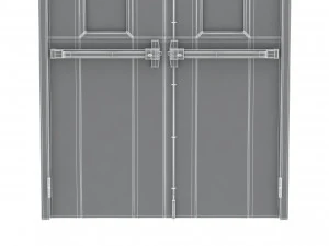 double fire exit door 3D Model