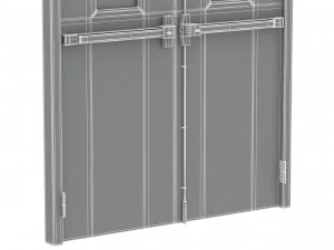 double fire exit door 3D Model