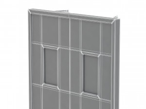 double fire exit door Model 3D