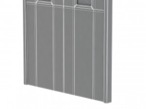 double fire exit door Model 3D