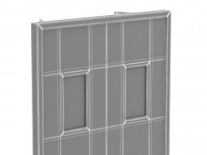 double fire exit door Model 3D