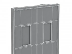 double fire exit door 3D Model