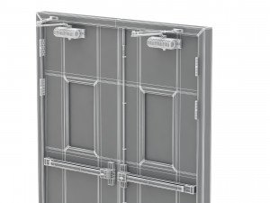 double fire exit door Model 3D