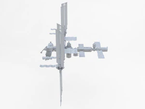 iss international space station no texture 3D Model