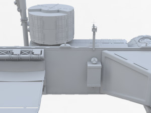 iss international space station no texture 3D Model