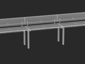 herman miller sense desk 6 Modelo 3D
