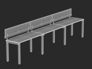 herman miller sense desk 6 Modelo 3D