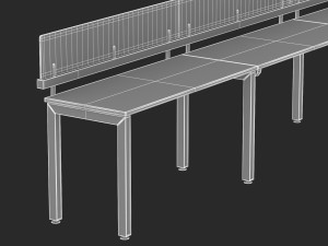herman miller sense desk 6 Modelo 3D