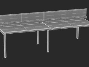 herman miller sense desk 5 3D Model