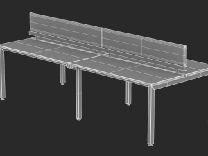 herman miller sense desk 5 3D Модель