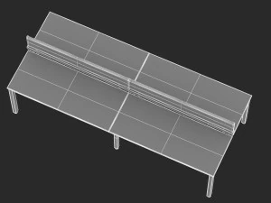 herman miller sense desk 5 3D Model