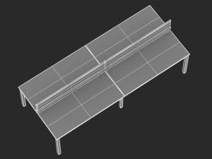 herman miller sense desk 5 3D Модель