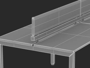 herman miller sense desk 5 3D Model