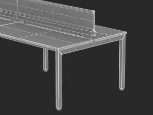 herman miller sense desk 5 3D Модель