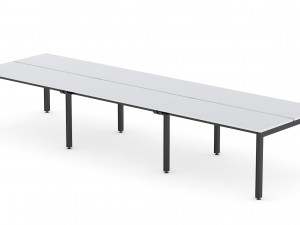 herman miller sense desk 4 Modello 3D