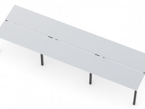 herman miller sense desk 4 Modello 3D