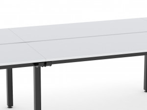 herman miller sense desk 4 Modello 3D