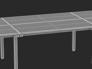 herman miller sense desk 4 Modello 3D