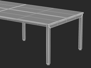 herman miller sense desk 4 Modello 3D