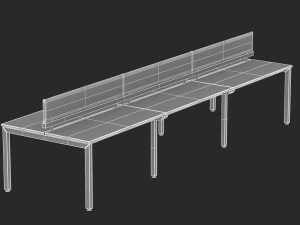 herman miller sense desk 3 3Dモデル