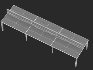 herman miller sense desk 3 3Dモデル