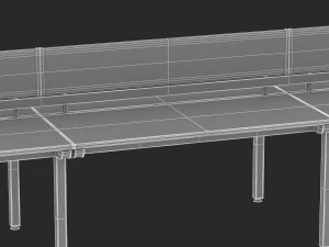 herman miller sense desk 3 3D Model
