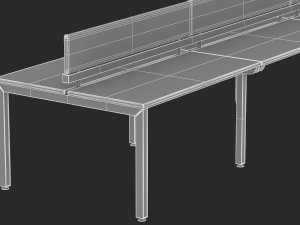 herman miller sense desk 3 3Dモデル
